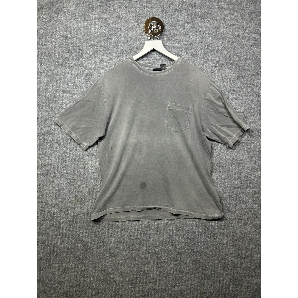Vintage Cherokee T-Shirt Men's Faded Gray Crewneck Short Sleeve Casual - Large